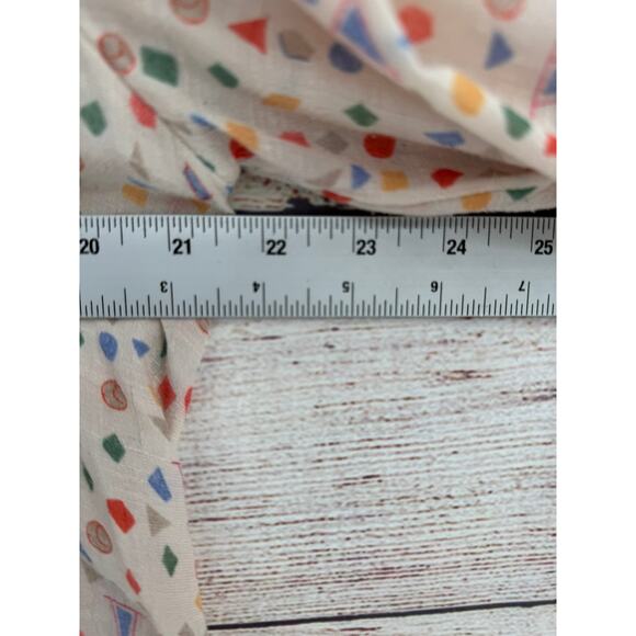 Maeve Anthropologie Geometric Print Button Down Blouse Womens Small Multicolor - Picture 11 of 12